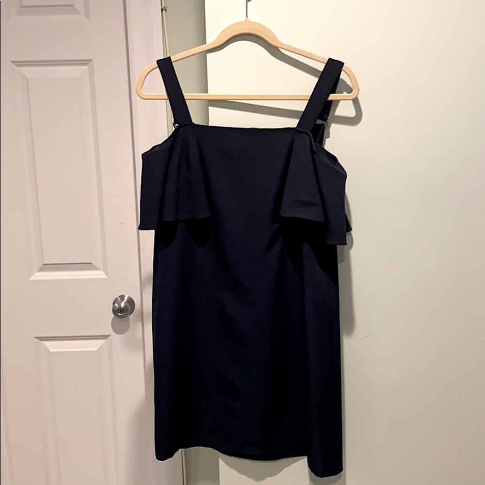 Aqua Navy Blue Cocktail Dress